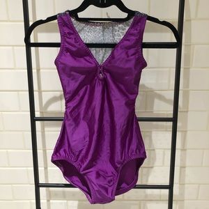 Purple Animal Print Leotard